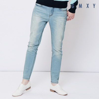 【品牌折扣店】GMXY 女装合体牛仔裤F655525