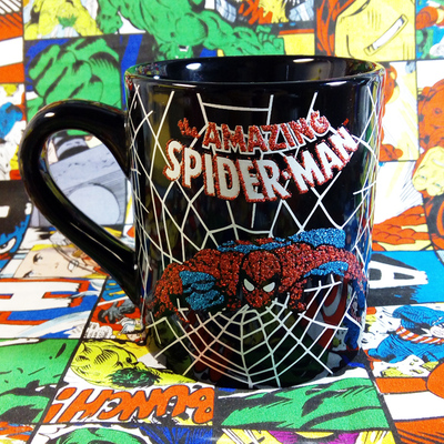 美国漫威超级英雄蜘蛛侠spiderman陶瓷马克杯随手水杯子收藏周边