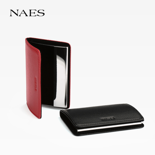 NAES名片盒男士 商务高档名片夹女大容量时尚创意定制金属名片盒
