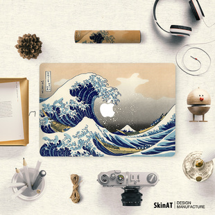 SkinAT苹果笔记本电脑保护贴膜 MacBook Air/Pro贴纸3M外壳彩膜