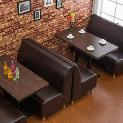 直销简约现代甜品店 奶茶店沙发桌椅 茶餐厅西餐厅餐桌椅卡座组合