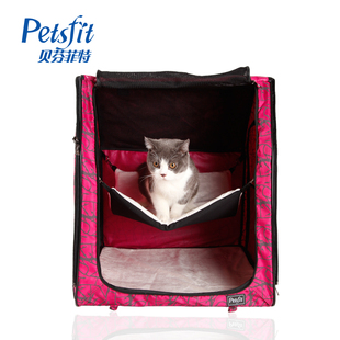 petsfit 猫赛笼 猫窝单双赛笼猫笼猫用品猫屋猫帐篷猫咪专业赛笼