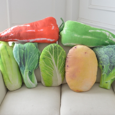 仿真土豆蔬菜抱枕靠垫创意3D毛绒趴睡枕食物午睡枕头男女生日礼物