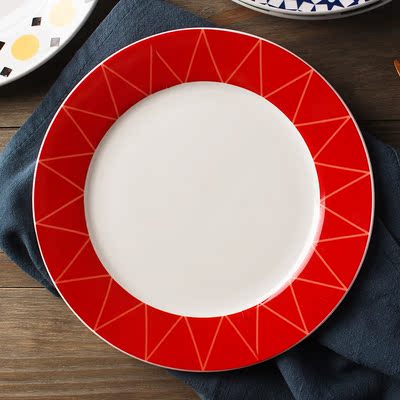 ZOEHONE创意陶瓷盘子早餐盘西餐盘日式和风点心蛋糕碟菜盘餐具