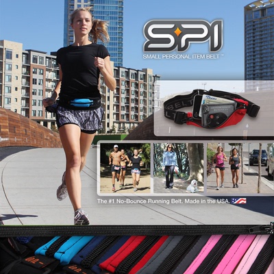 美国Spibelt运动贴身户外骑行跑步马拉松男女弹性腰包适合6寸手机