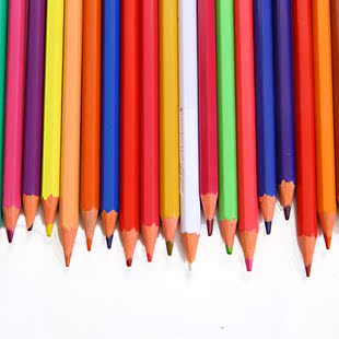 聚点文具 绘画彩铅 24支彩色铅笔套装 24色彩铅 儿童绘画套装
