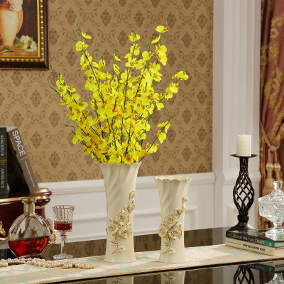 欧式花瓶创意时尚客厅 现代简约摆设摆件家居装饰品 陶瓷干花花器