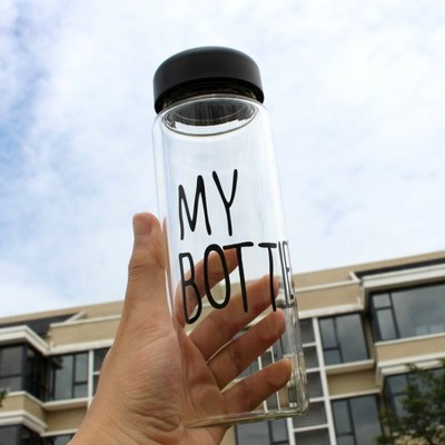 mybottle玻璃杯透明便携随手杯防漏杯子创意简约学生水杯加厚