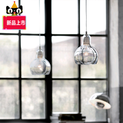 现代简约个性创意单头透明灯具餐厅客厅咖啡厅吧台玻璃吊灯特价