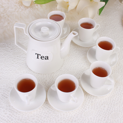 整套茶具茶杯陶瓷茶艺杯纯白瓷功夫茶杯套装木底座挂钩茶具套装