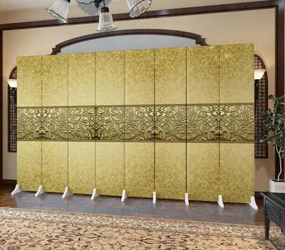 现代中式屏风酒店简约隔断办公玄关时尚客厅卧室折叠移动实木折屏
