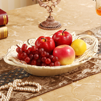 奢华陶瓷水果盘欧式果盘客厅现代时尚创意复古宫廷水果碗干果盘